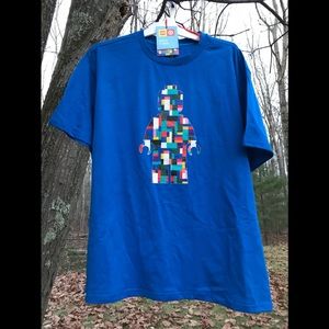 Blue Lego Short Sleeve Shirt Mens XL